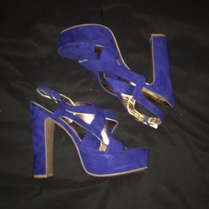 Strappy chunky heels